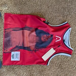 Red Graphic Tank Top